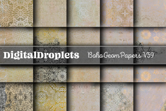 Boho Geom Papers Vol. 59: A Designer's Toolkit for Modern Texture