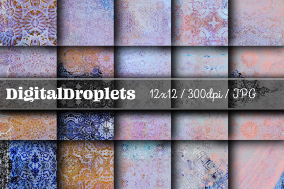 Boho Geom Papers Vol. 89: Your New Go-To Textured Backgrounds