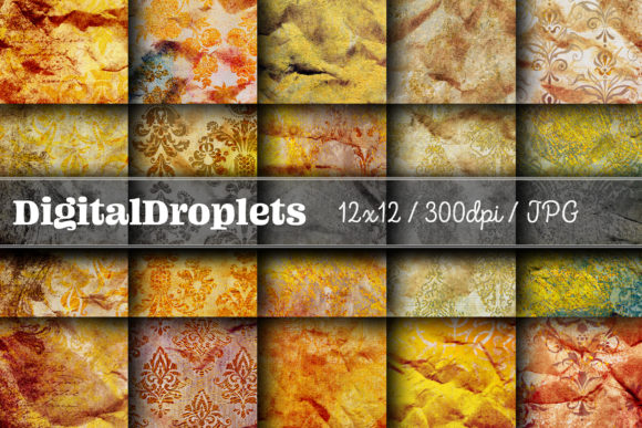 Golden Damask Dust Vol. 14: Vintage Texture for Modern Design