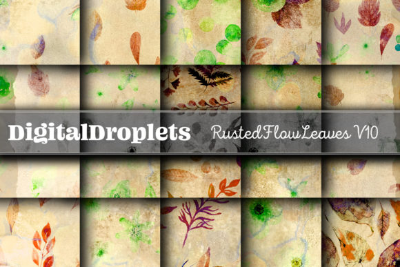 Rusted Flow Leaves Vol. 10: The Ultimate Grungy Paper Pack