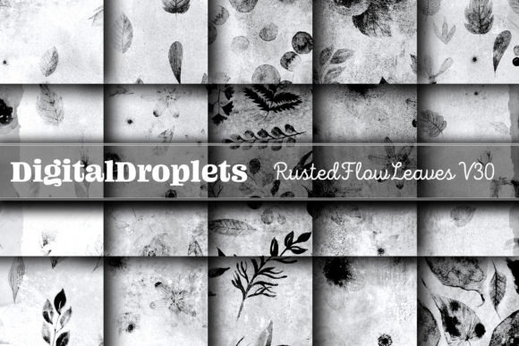 Rusted Flow Leaves Vol. 30 | A Textured Paper Collection