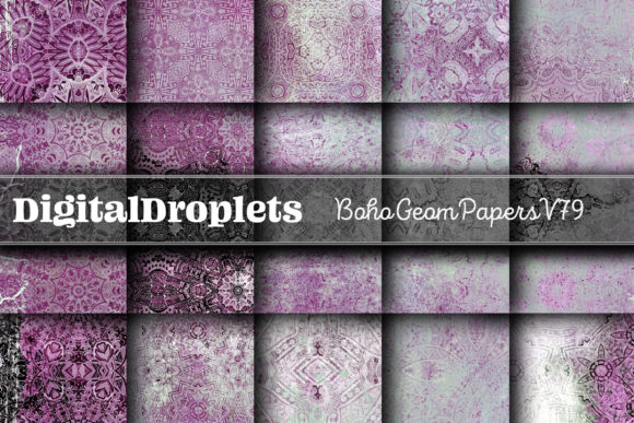 Unpacking Boho Geom Papers Vol. 79: A Designer's Texture Toolkit